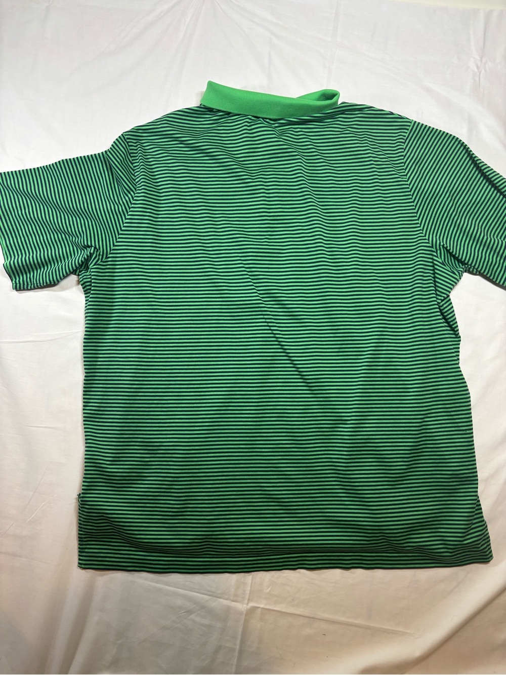 Polo Golf Ralph Lauren Men's XXL Green Navy Striped Polo Shirt Golf Preppy - Picture 12 of 15